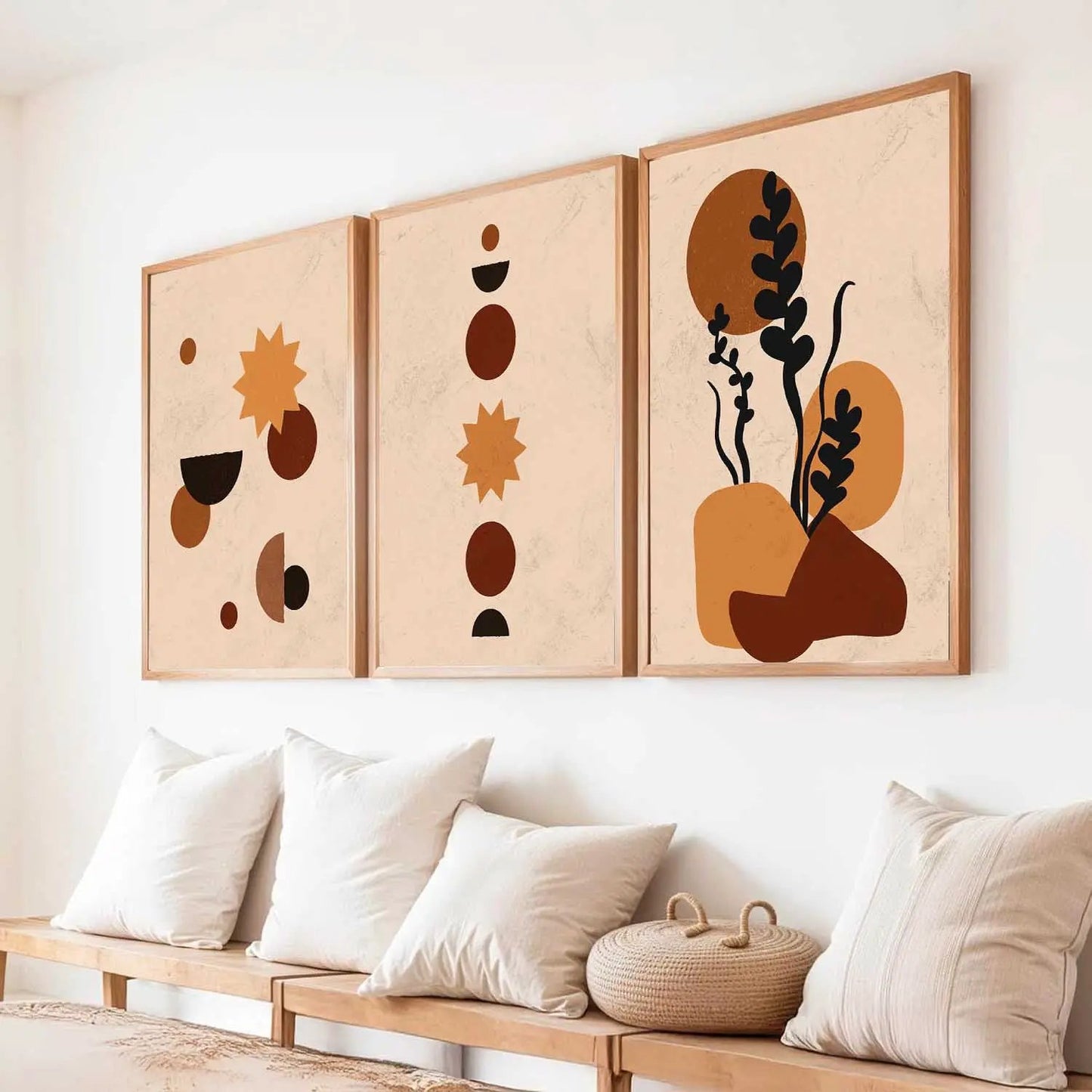 Boho  Wall  Art Paintings for Living Room - Wall Poster With frames