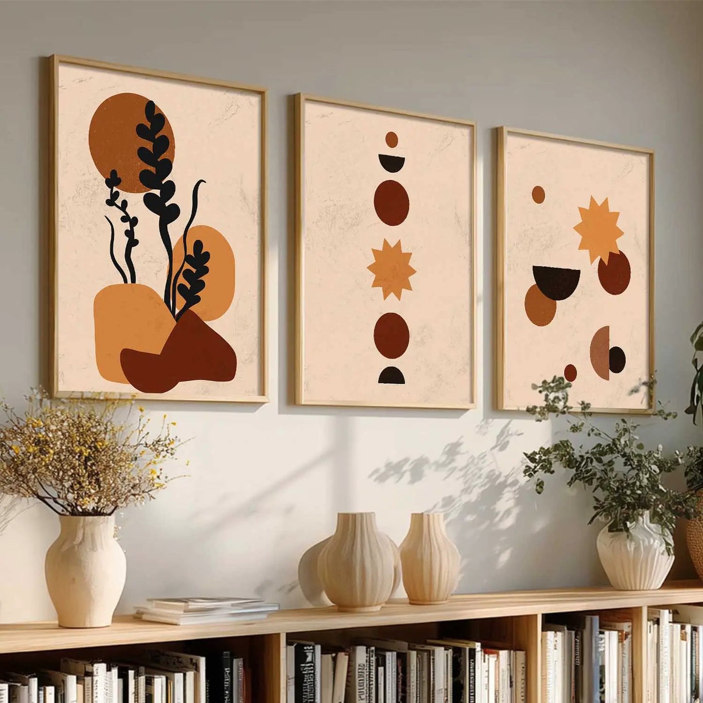 Boho  Wall  Art Paintings for Living Room - Wall Poster With frames