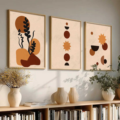 Boho  Wall  Art Paintings for Living Room - Wall Poster With frames