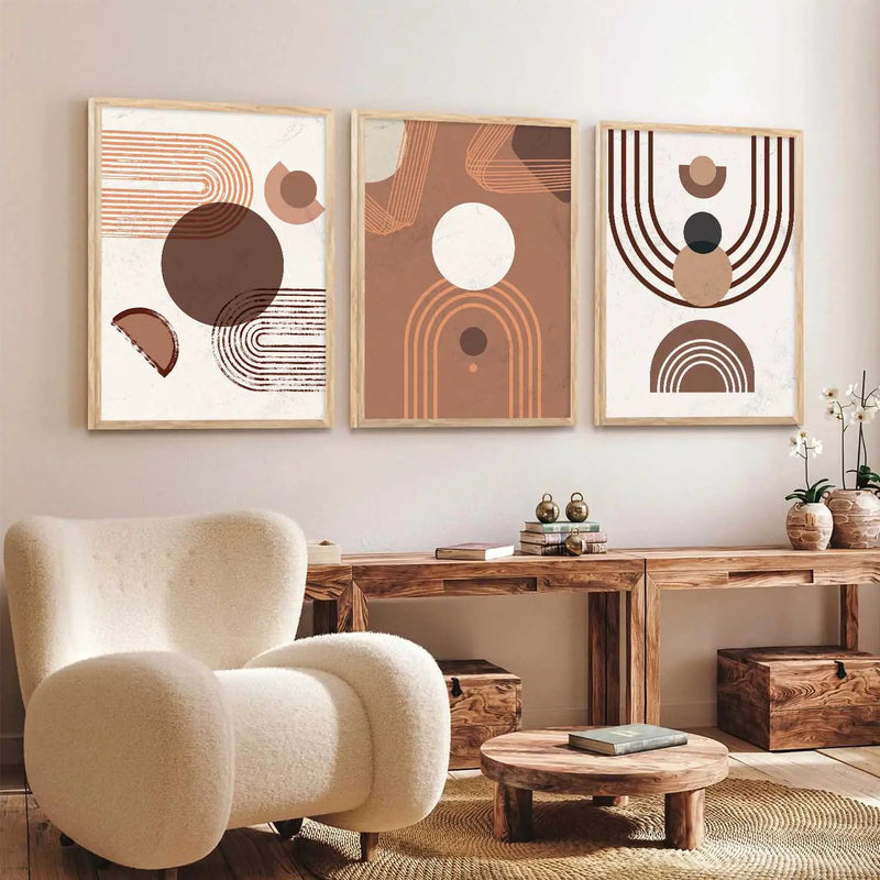 Boho  Wall  Art Paintings for Living Room - Wall Poster With frames