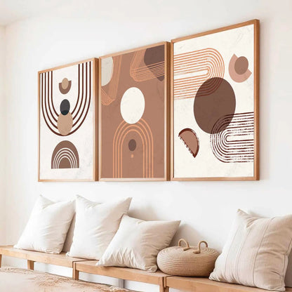 Boho  Wall  Art Paintings for Living Room - Wall Poster With frames