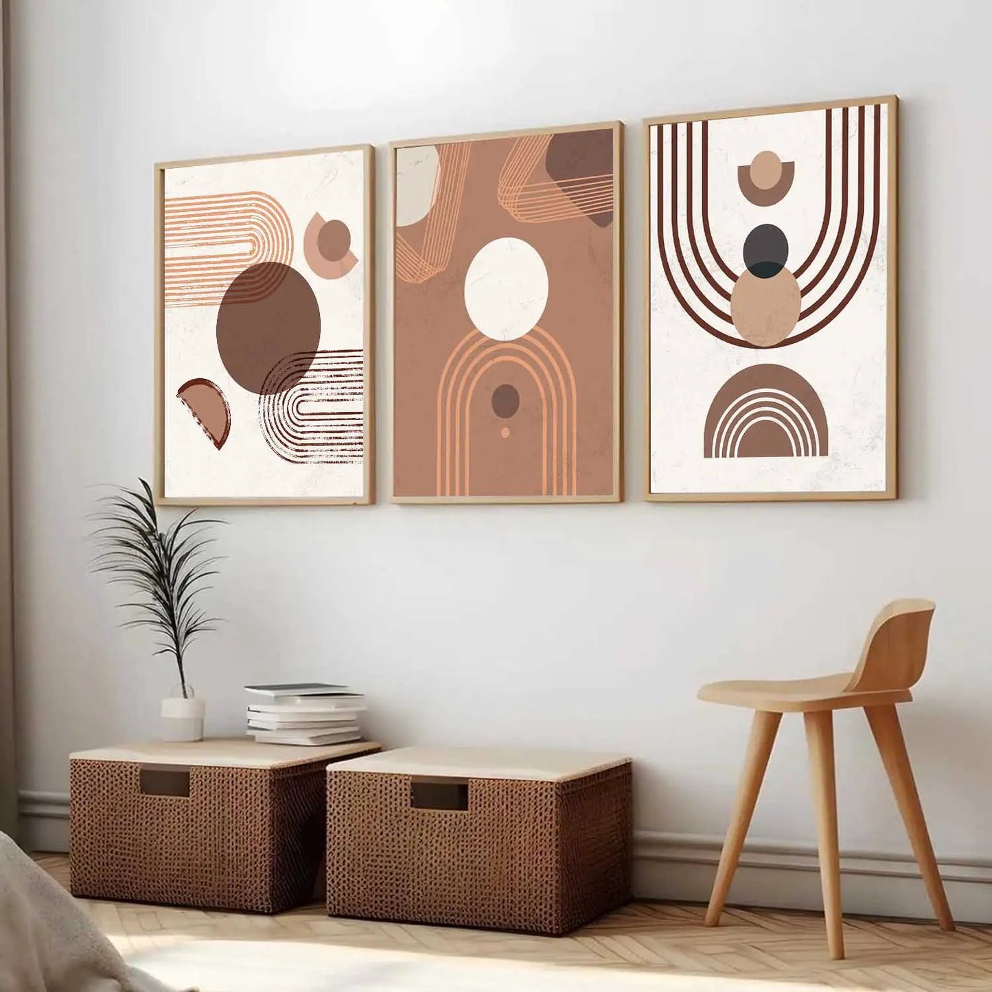 Boho  Wall  Art Paintings for Living Room - Wall Poster With frames