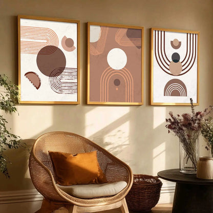 Boho  Wall  Art Paintings for Living Room - Wall Poster With frames