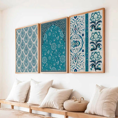 Boho Wall Art Paintings for Living Room - Wall Poster With frames