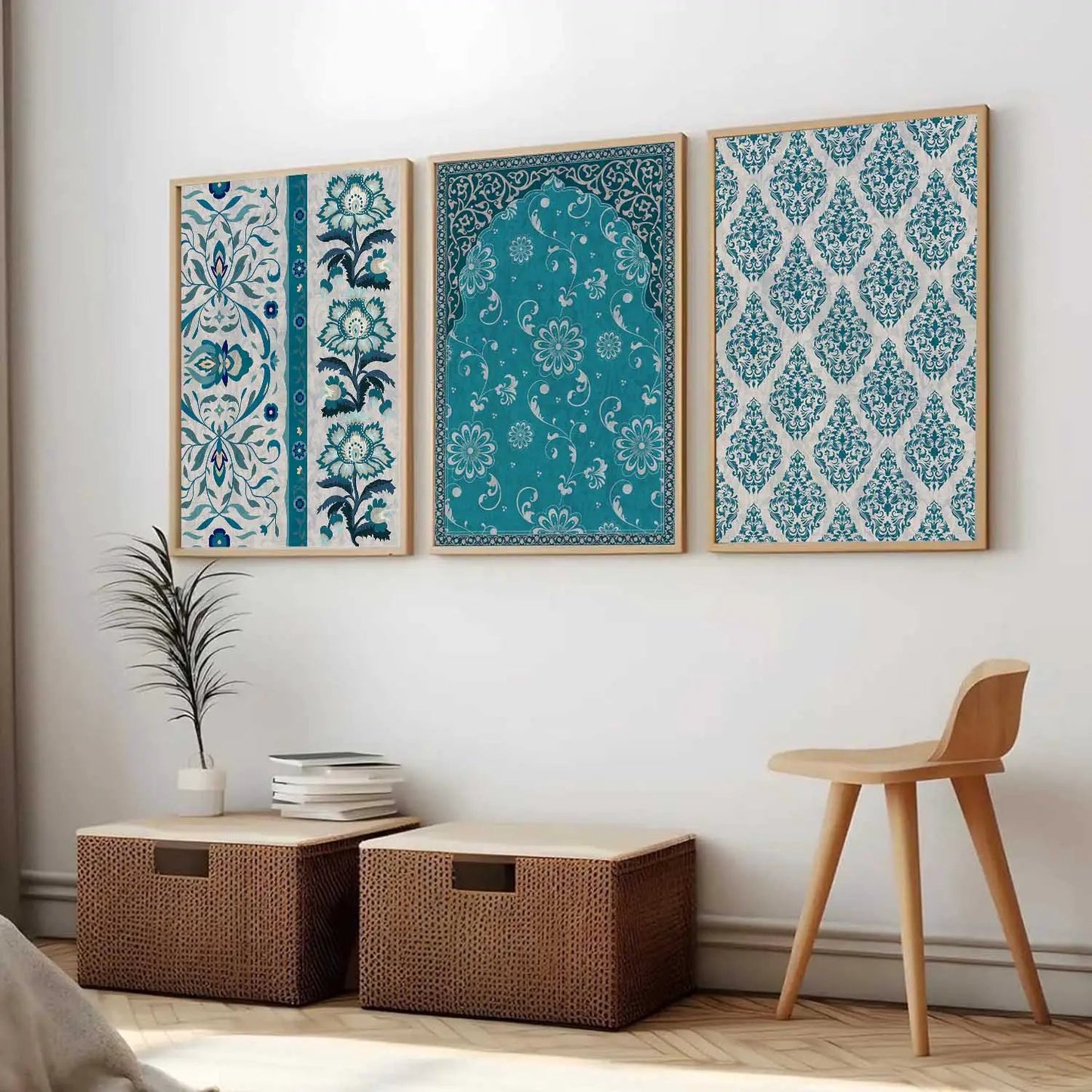 Boho Wall Art Paintings for Living Room - Wall Poster With frames