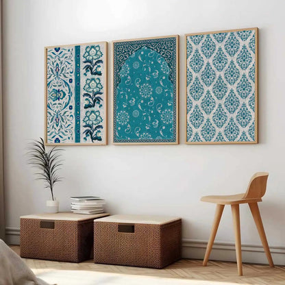Boho Wall Art Paintings for Living Room - Wall Poster With frames