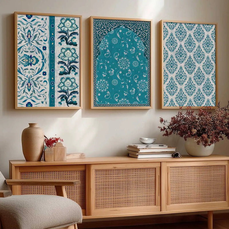 Boho Wall Art Paintings for Living Room - Wall Poster With frames