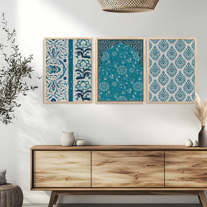 Boho Wall Art Paintings for Living Room - Wall Poster With frames