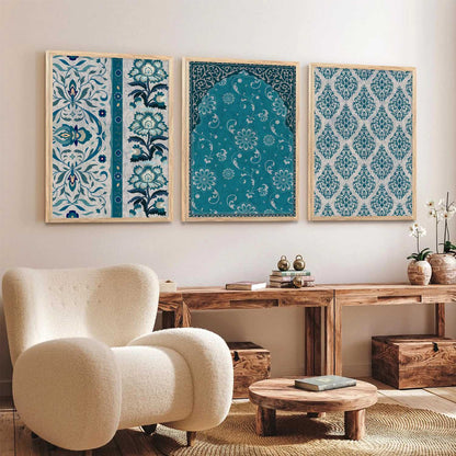 Boho Wall Art Paintings for Living Room - Wall Poster With frames