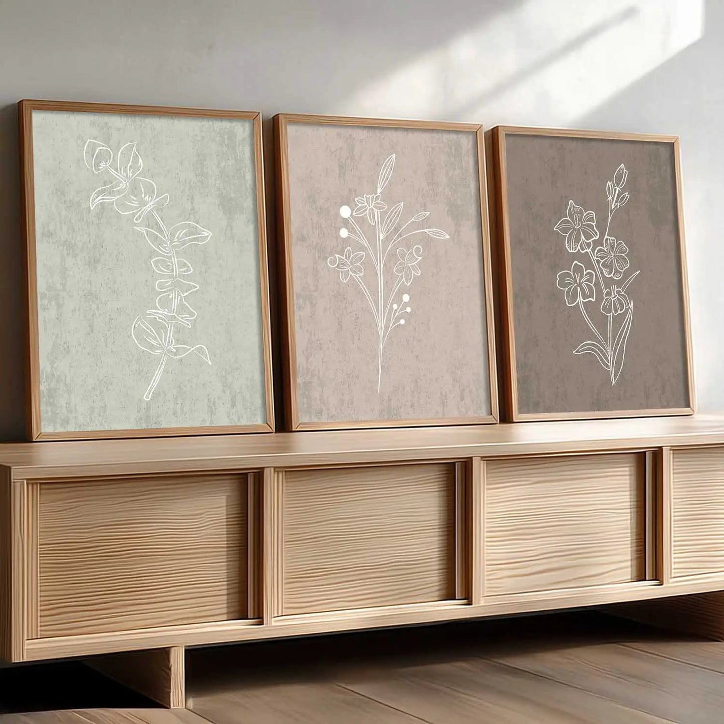 Floral Wall  Art Paintings for Living Room - Wall Poster With frames