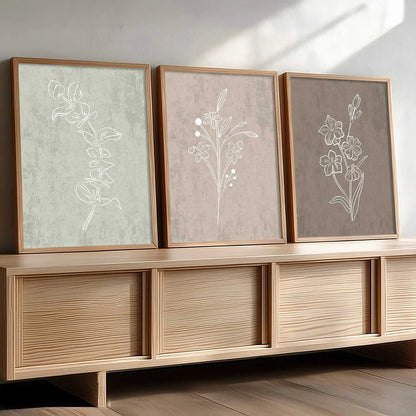 Floral Wall  Art Paintings for Living Room - Wall Poster With frames