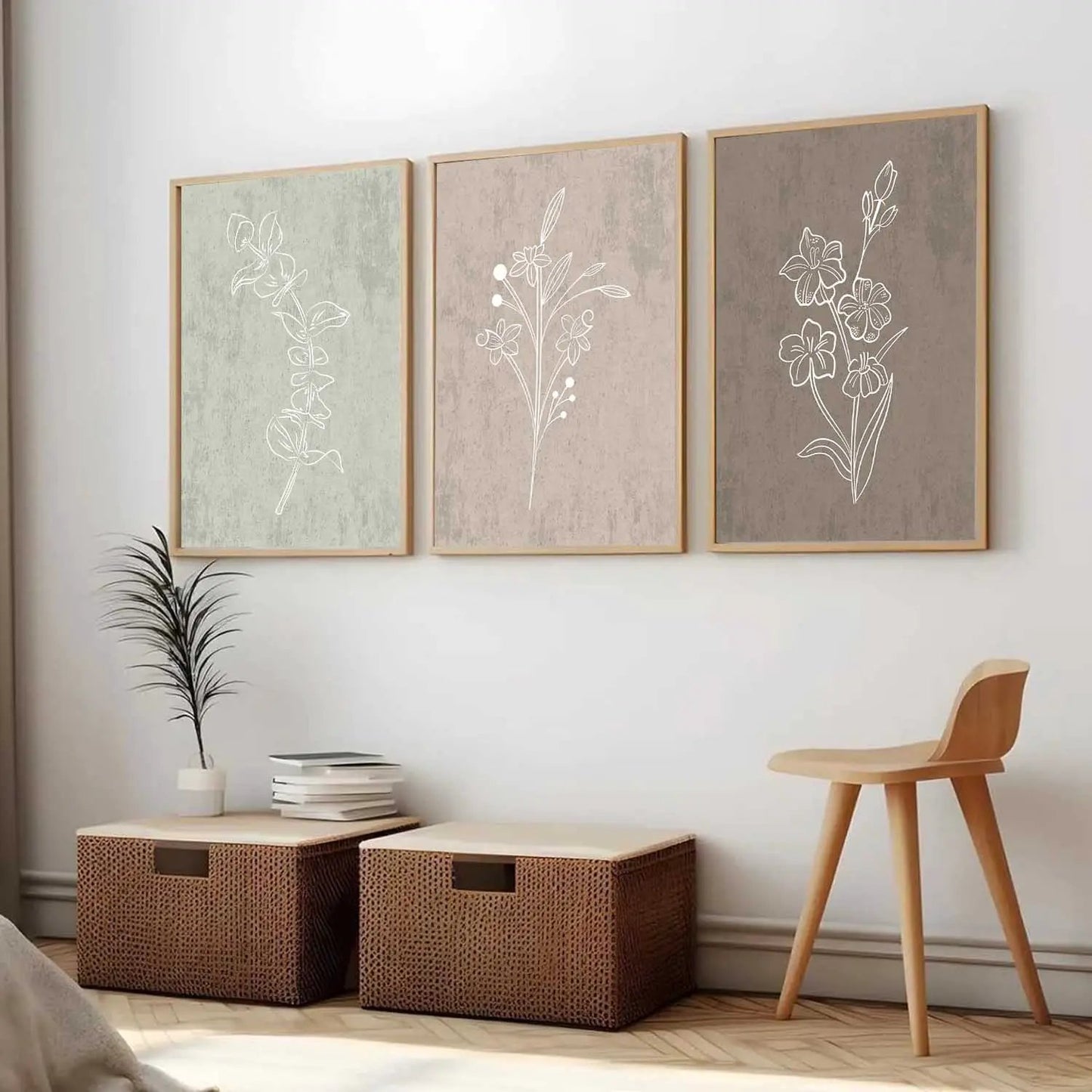 Floral Wall  Art Paintings for Living Room - Wall Poster With frames