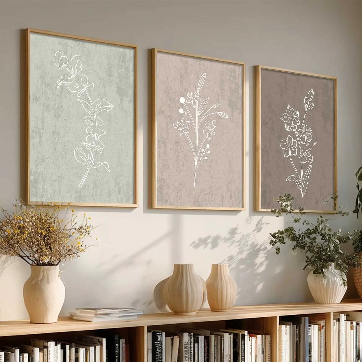 Floral Wall  Art Paintings for Living Room - Wall Poster With frames