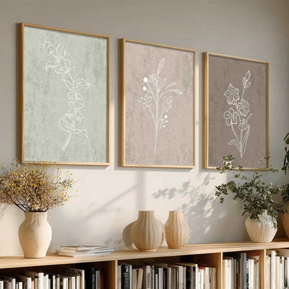 Floral Wall  Art Paintings for Living Room - Wall Poster With frames