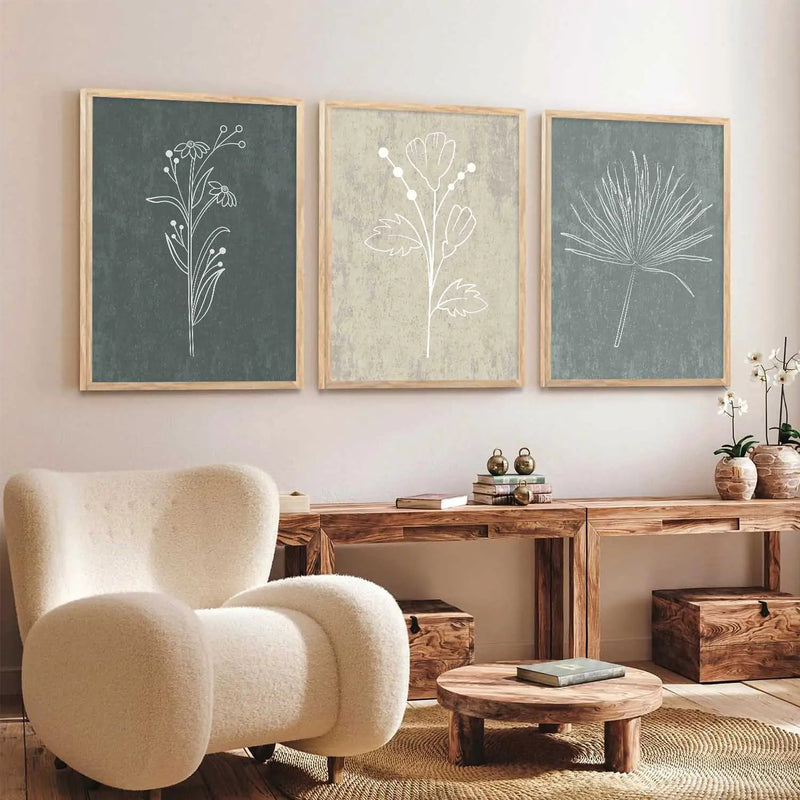 Boho  Wall Art Paintings for Living Room - Wall Poster With frames