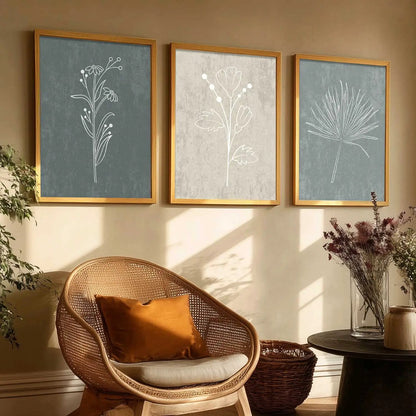 Boho  Wall Art Paintings for Living Room - Wall Poster With frames