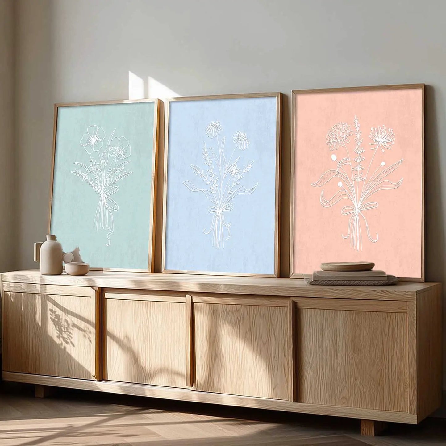 Floral  Wall  Art Paintings for Living Room - Wall Poster With frames