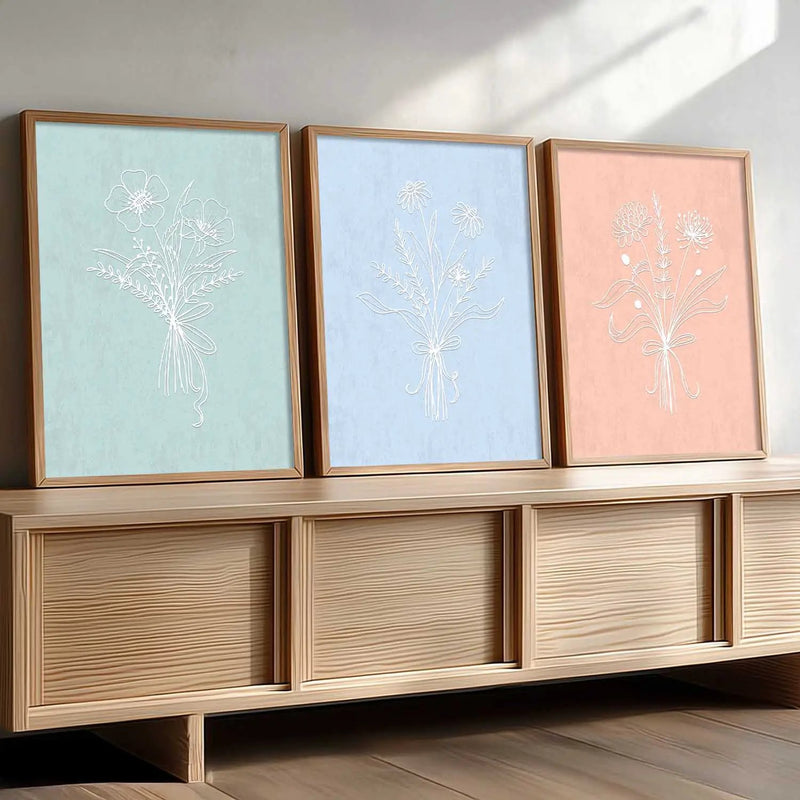 Floral  Wall  Art Paintings for Living Room - Wall Poster With frames