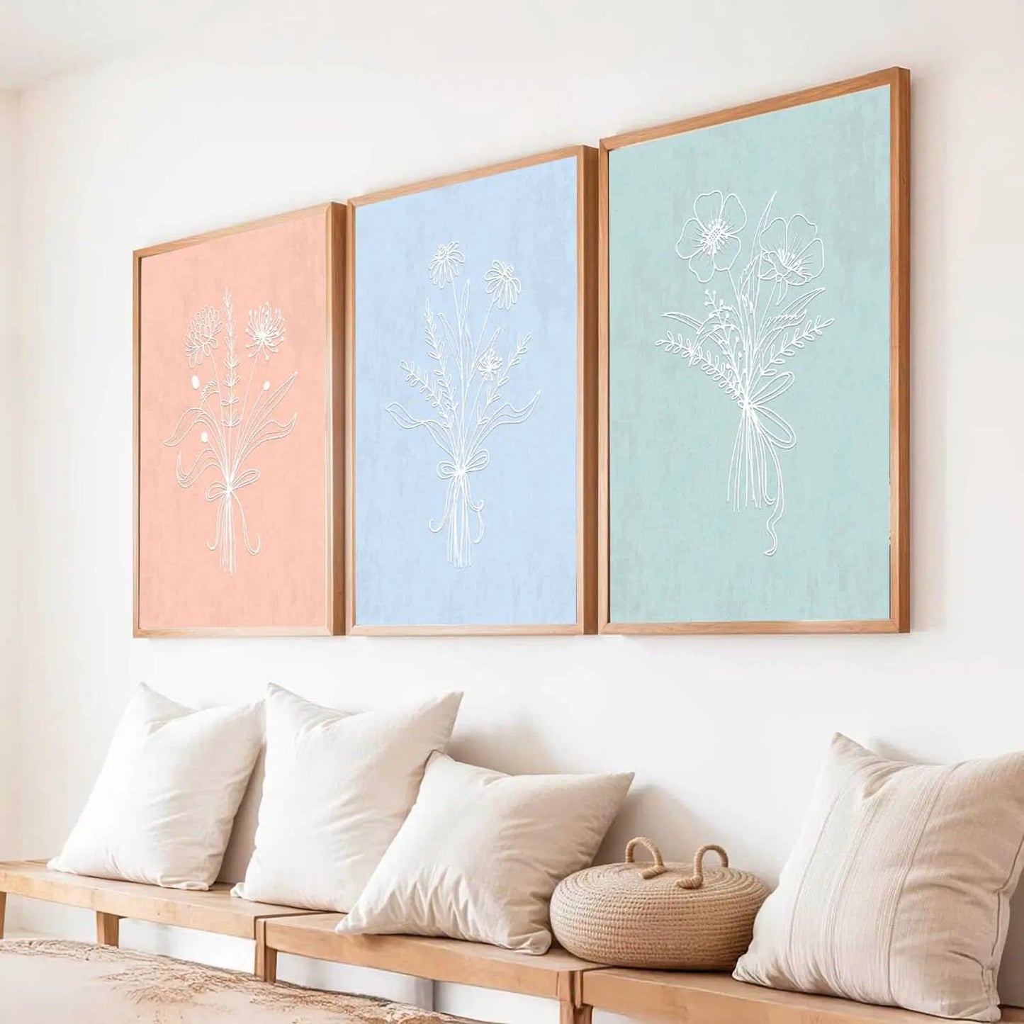 Floral  Wall  Art Paintings for Living Room - Wall Poster With frames