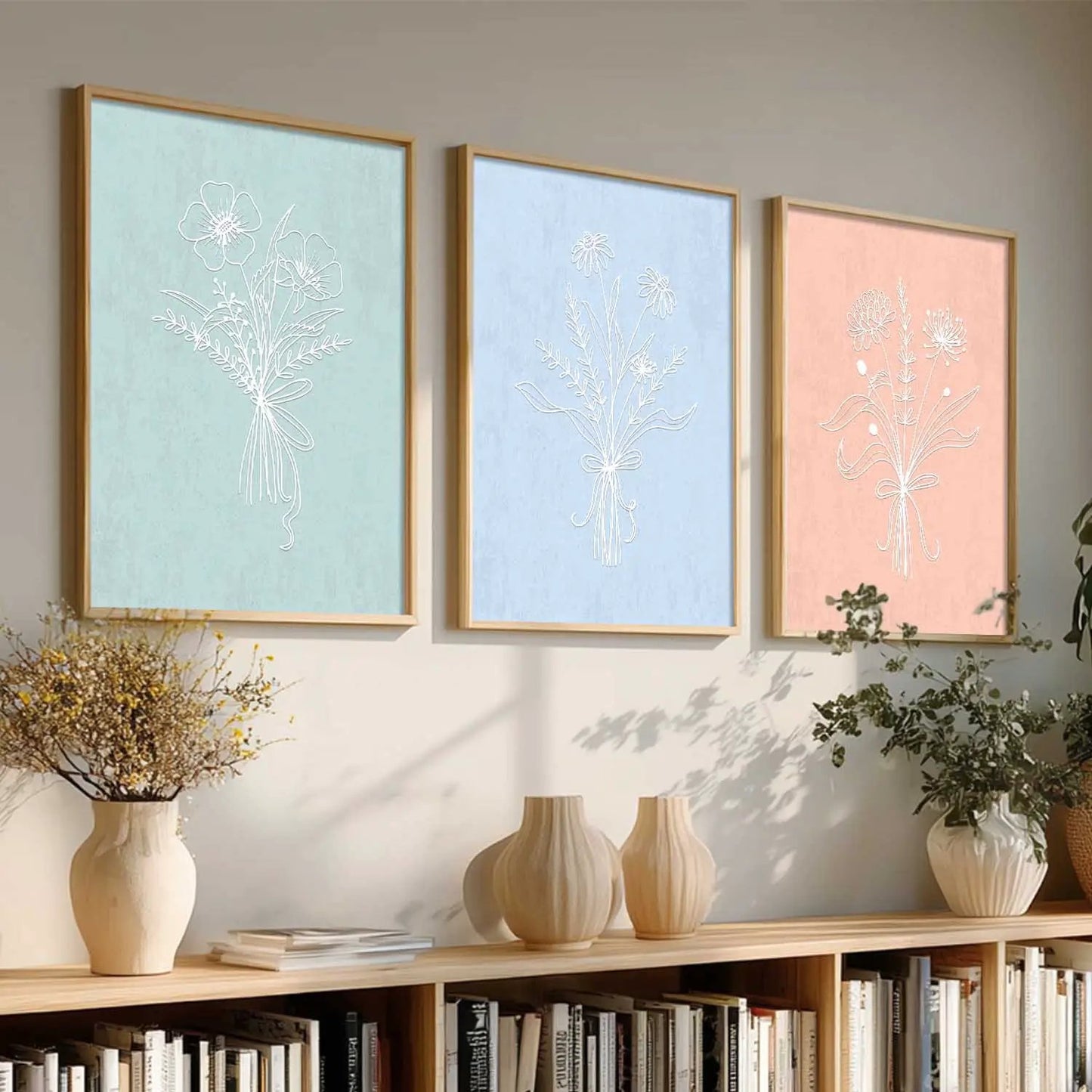 Floral  Wall  Art Paintings for Living Room - Wall Poster With frames