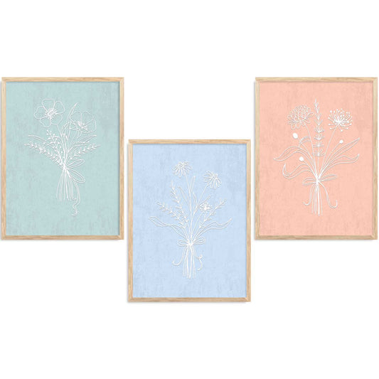 Floral  Wall  Art Paintings for Living Room - Wall Poster With frames