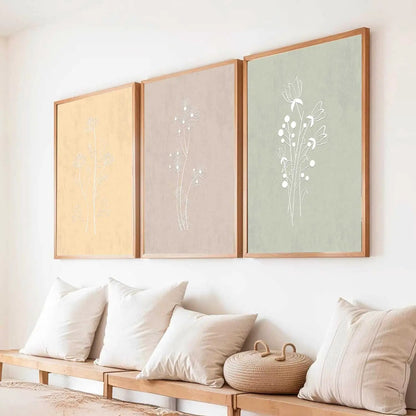 Boho  Wall Art Paintings for Living Room - Wall Poster With frames