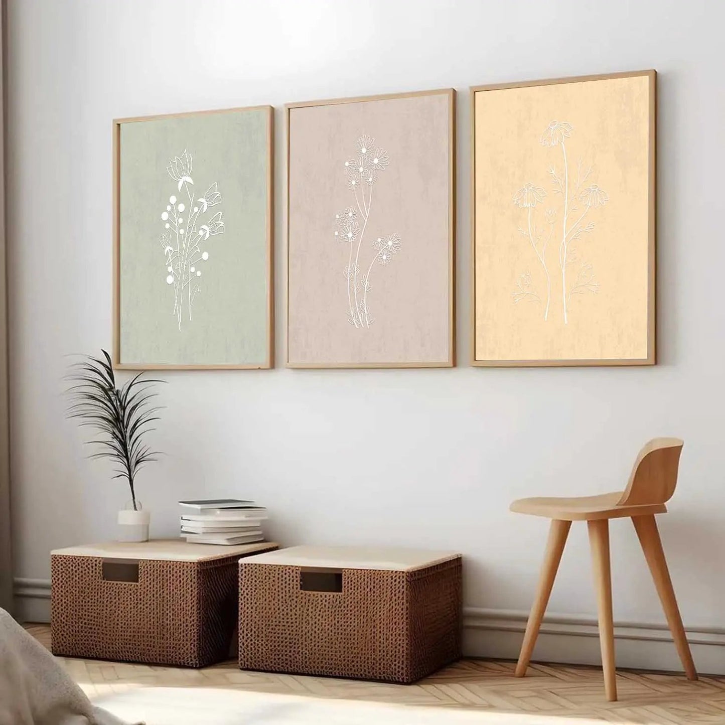 Boho  Wall Art Paintings for Living Room - Wall Poster With frames
