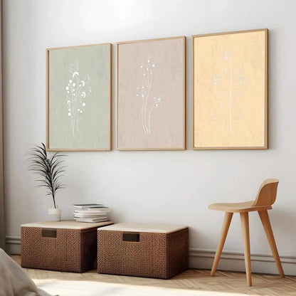 Boho  Wall Art Paintings for Living Room - Wall Poster With frames