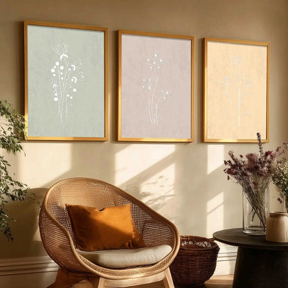 Boho  Wall Art Paintings for Living Room - Wall Poster With frames