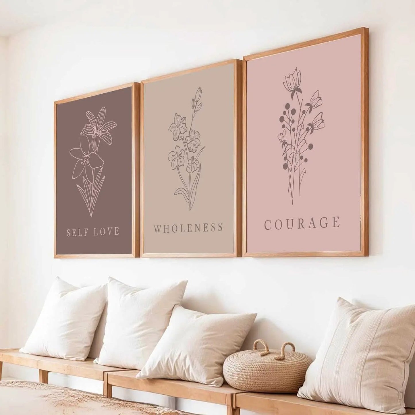 Floral  Wall  Art Paintings for Living Room - Wall Poster With frames
