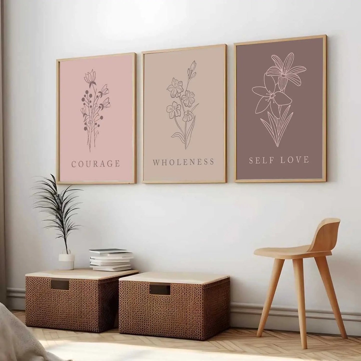 Floral  Wall  Art Paintings for Living Room - Wall Poster With frames