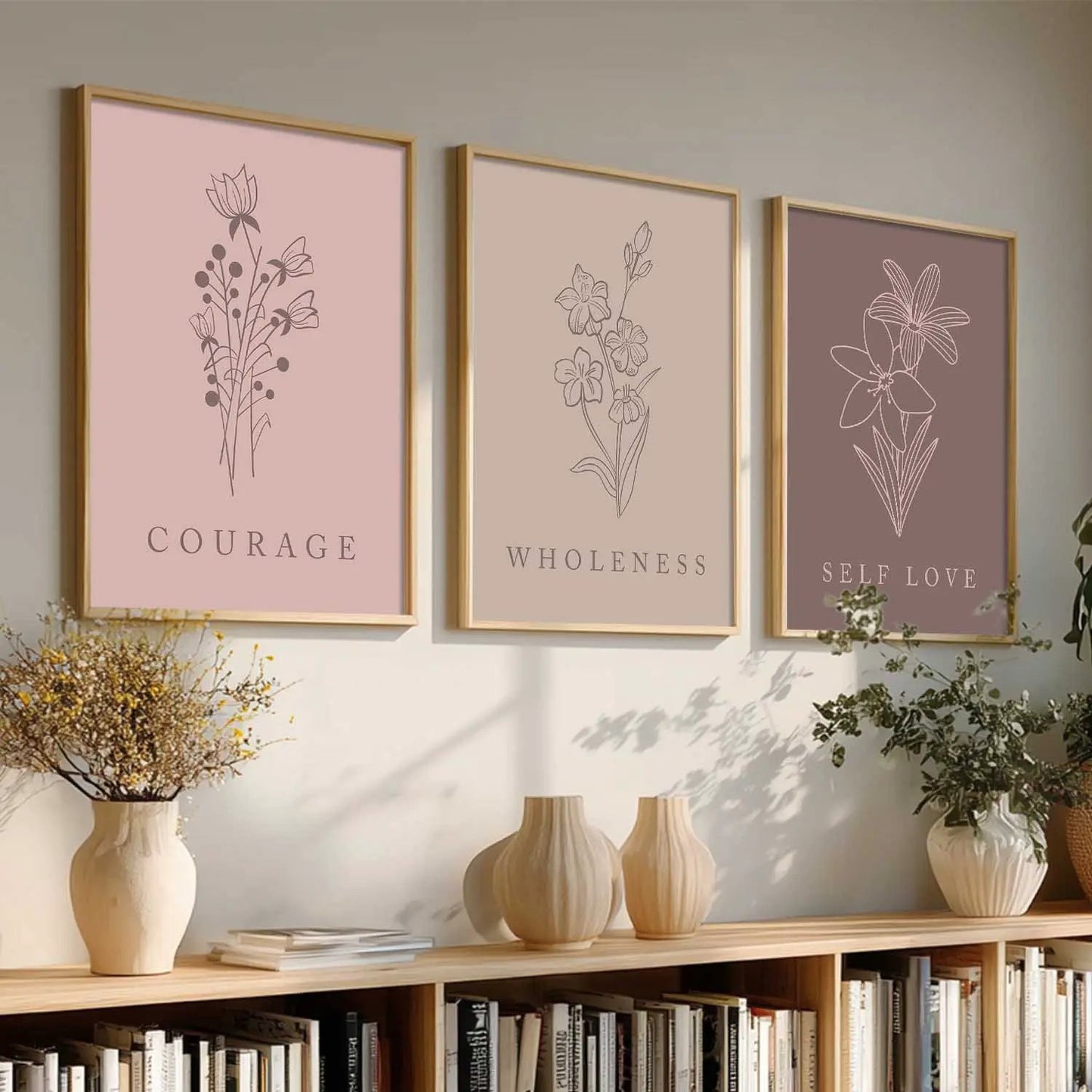 Floral  Wall  Art Paintings for Living Room - Wall Poster With frames