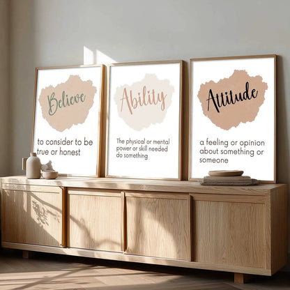 Motivational Wall Art Paintings for Living Room - Wall Poster With frames
