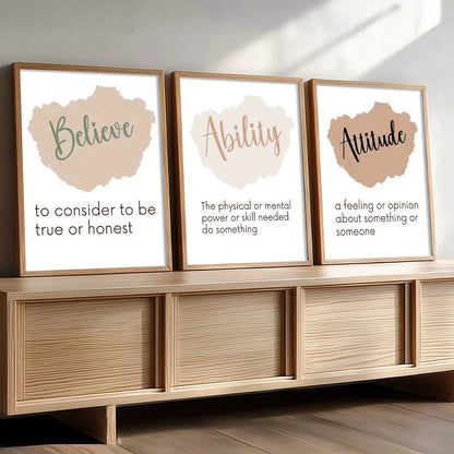 Motivational Wall Art Paintings for Living Room - Wall Poster With frames