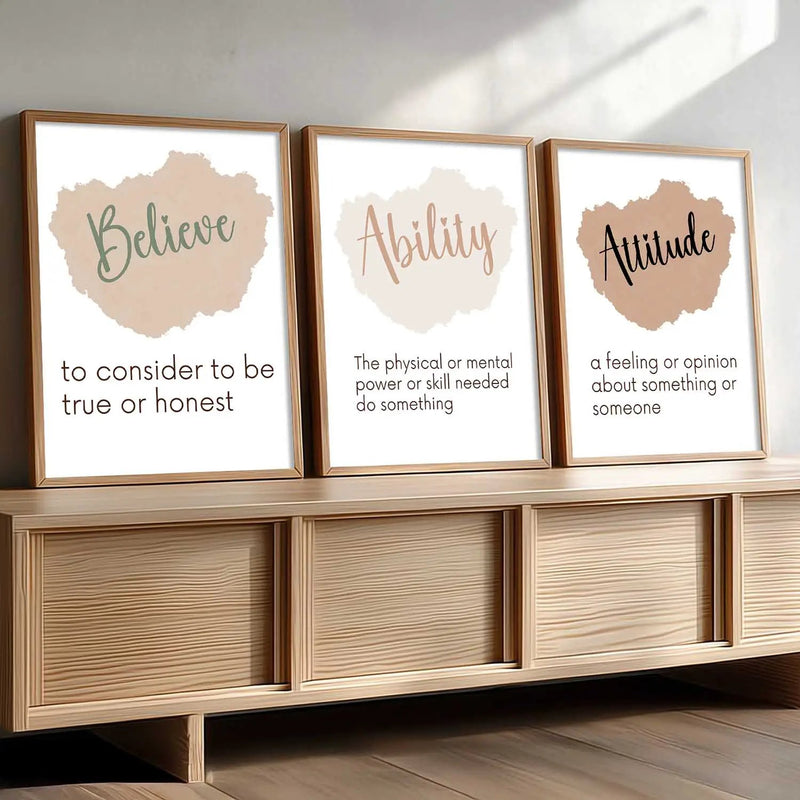 Motivational Wall Art Paintings for Living Room - Wall Poster With frames