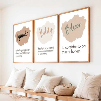 Motivational Wall Art Paintings for Living Room - Wall Poster With frames