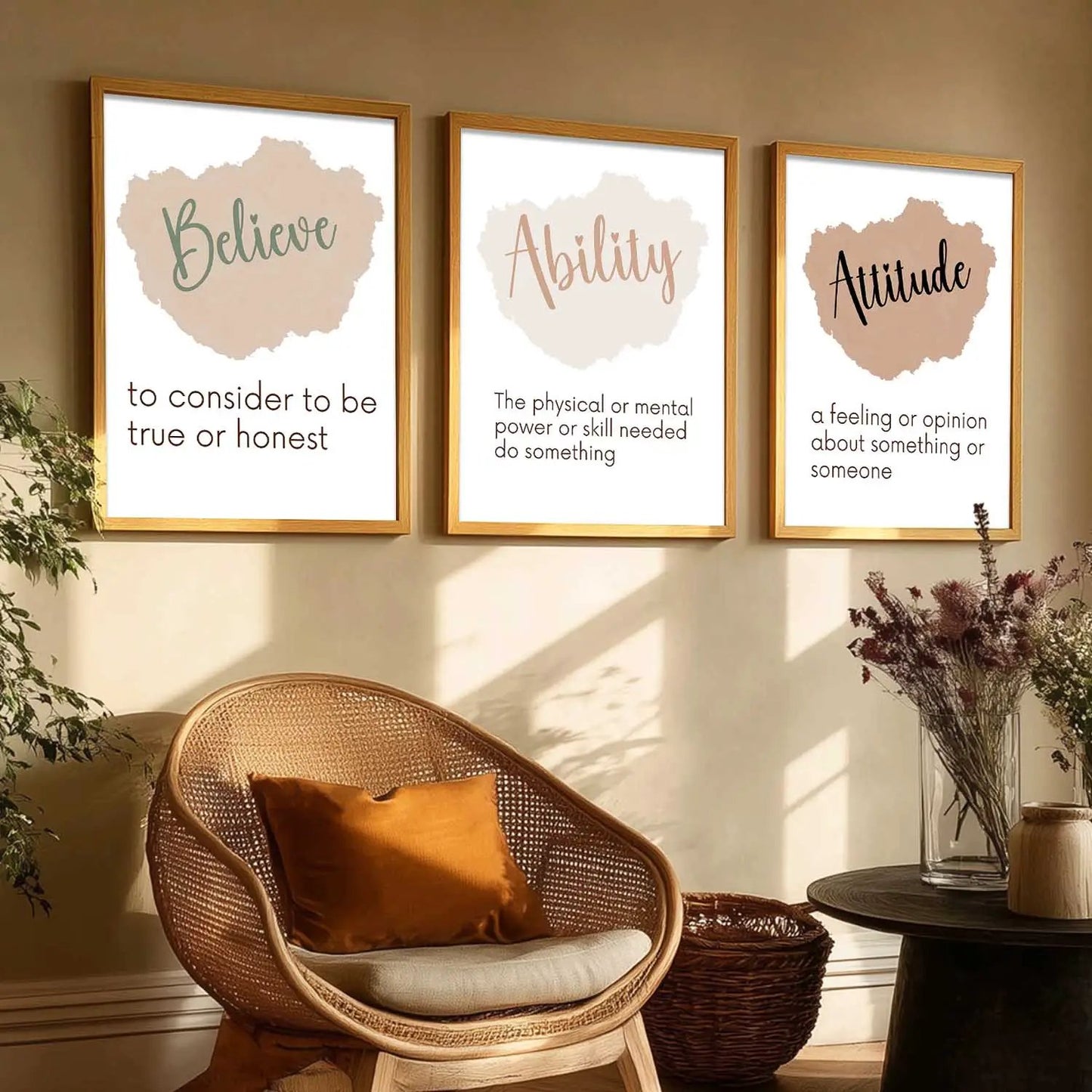 Motivational Wall Art Paintings for Living Room - Wall Poster With frames