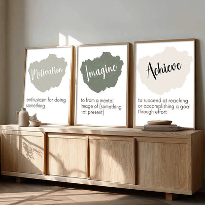 Motivational Wall Art Paintings for Living Room - Wall Poster With frames by Kotart store
