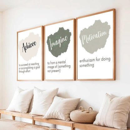 Motivational Wall Art Paintings for Living Room - Wall Poster With frames by Kotart store
