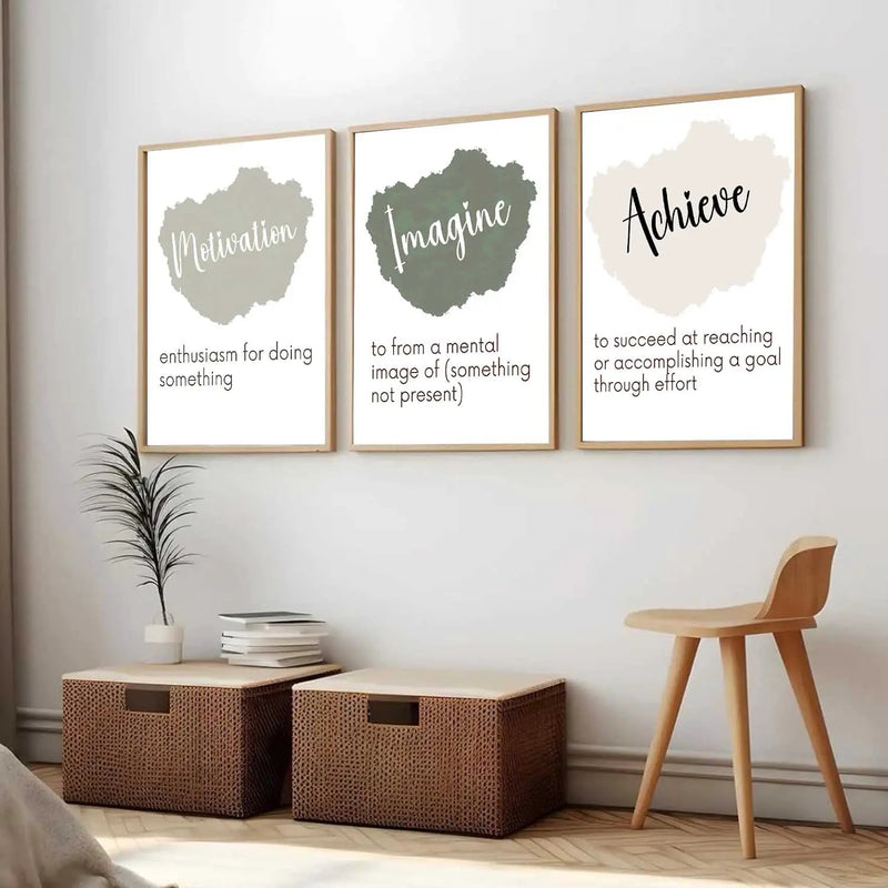 Motivational Wall Art Paintings for Living Room - Wall Poster With frames by Kotart store