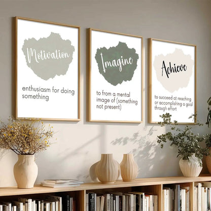 Motivational Wall Art Paintings for Living Room - Wall Poster With frames by Kotart store