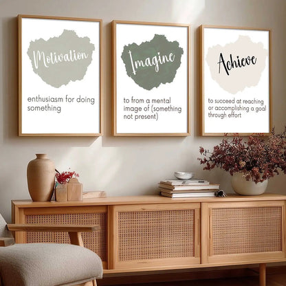 Motivational Wall Art Paintings for Living Room - Wall Poster With frames by Kotart store
