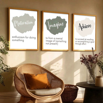Motivational Wall Art Paintings for Living Room - Wall Poster With frames by Kotart store