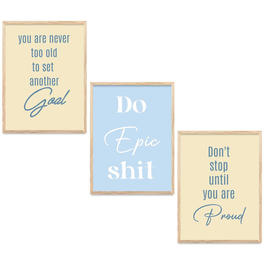 Motivational  Wall Art Paintings for Living Room - Wall Poster With frames