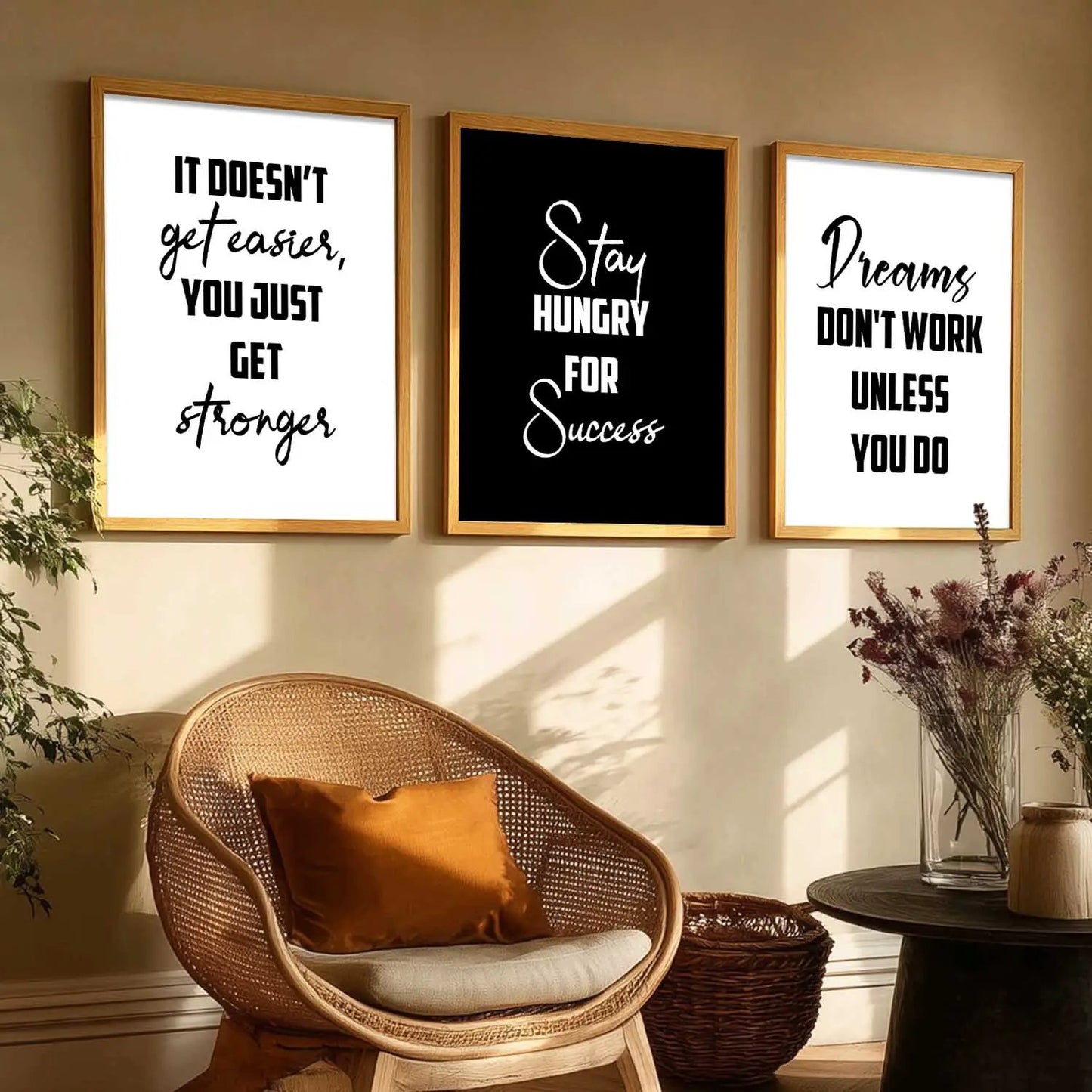Motivational Wall Art Paintings for Living Room - Wall Poster With frames by Kotart store