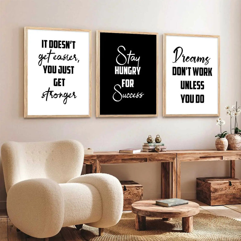 Motivational Wall Art Paintings for Living Room - Wall Poster With frames by Kotart store