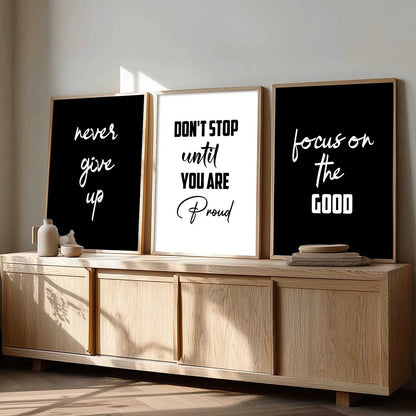 Motivational Wall Art Paintings for Living Room - Wall Poster With frames by Kotart store