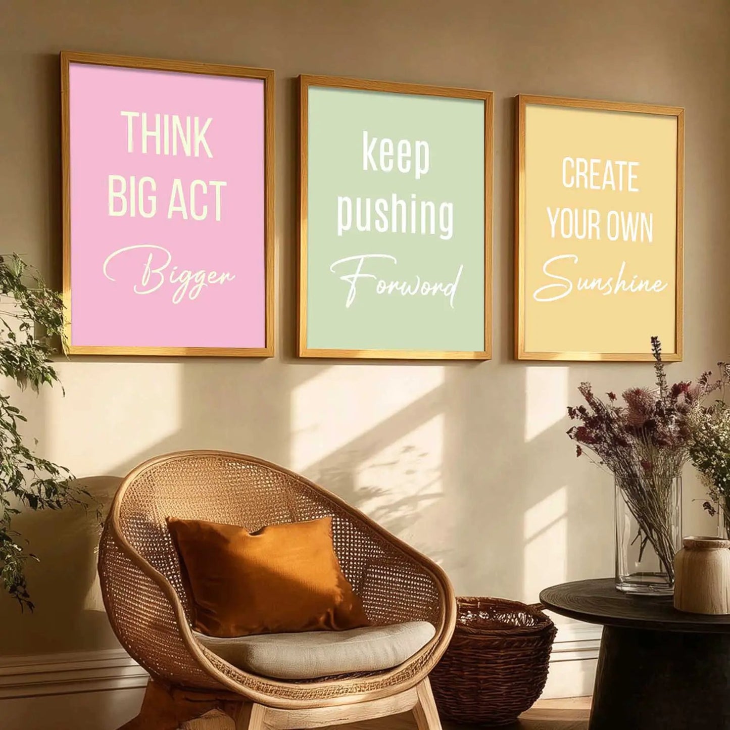 Motivational Wall Art Paintings for Living Room - Wall Poster With frames by Kotart store