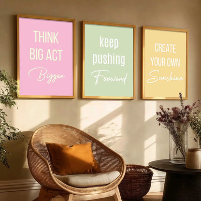 Motivational Wall Art Paintings for Living Room - Wall Poster With frames by Kotart store