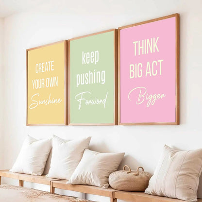 Motivational Wall Art Paintings for Living Room - Wall Poster With frames by Kotart store